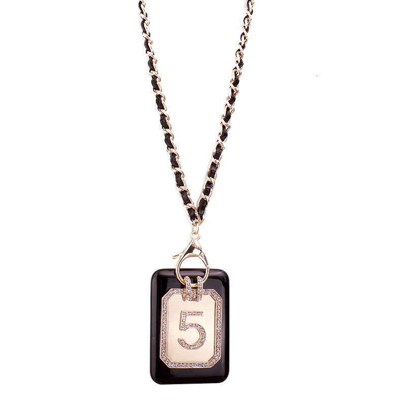 Wholesale Crystal Full Diamond Pendant Alloy Necklaces